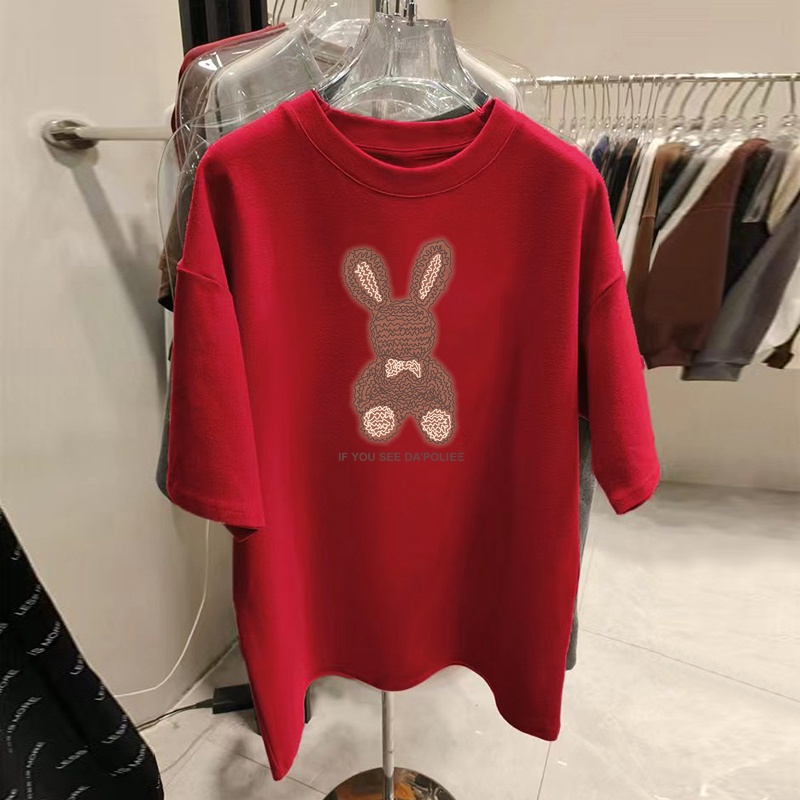 NRVP Áo Thun 100% Cotton Tay Ngắn Dáng Suông In Họa Tiết Trẻ Trung Thời Trang Unisex Size 5XL