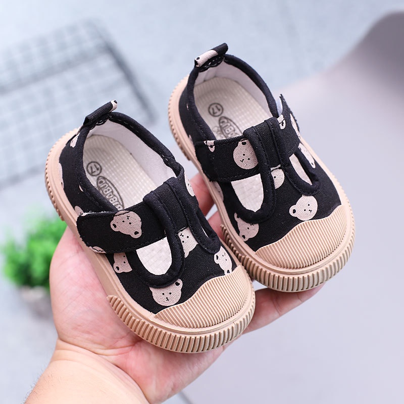 Giày Thể Thao Vải Canvas Đế Mềm Thời Trang Cho Bé Sơ Sinh