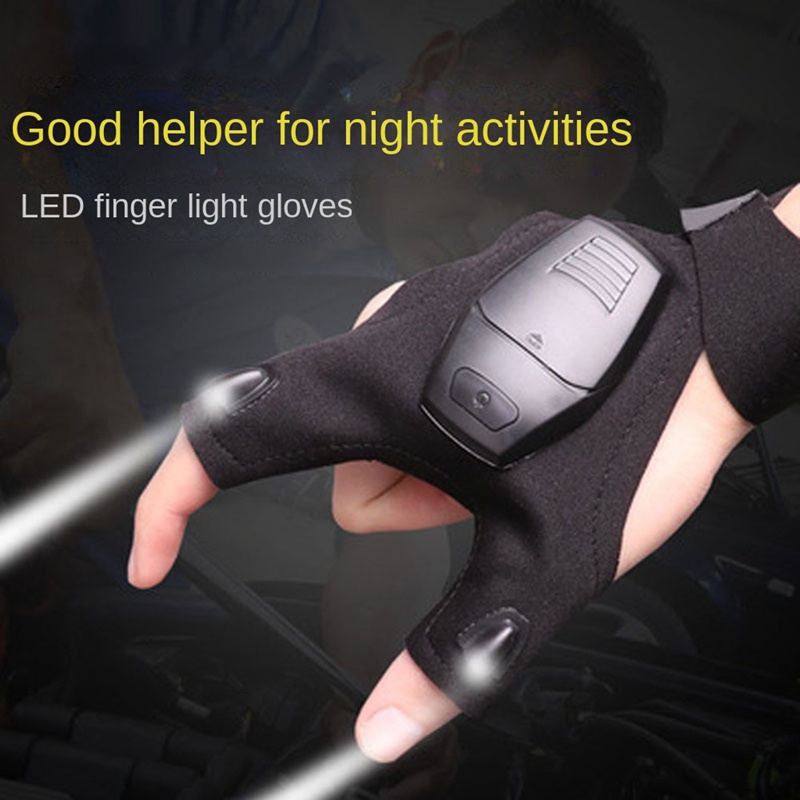 Găng Tay Đèn Pin LED Có Thể Sạc Lại Dùng Để Sửa Chữa Câu Cá