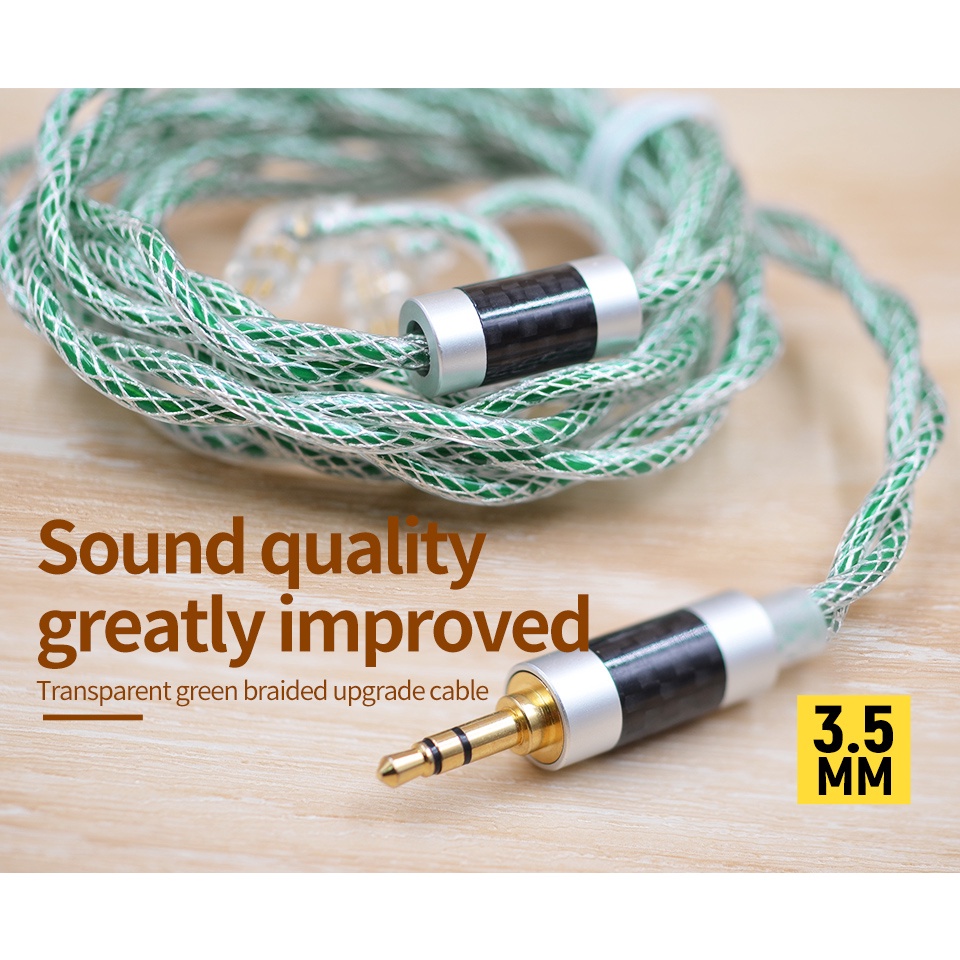 Dây Cáp Tai Nghe kz 8 Lõi Mạ Bạc Cho kz zsn pro zsx Dq6zas as16 zex pro zs10 pro mt1