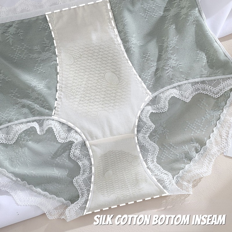 Quần Lót Ren Nâng Mông Lưng Cao Cỡ Lớn 100kg Cho Nữ