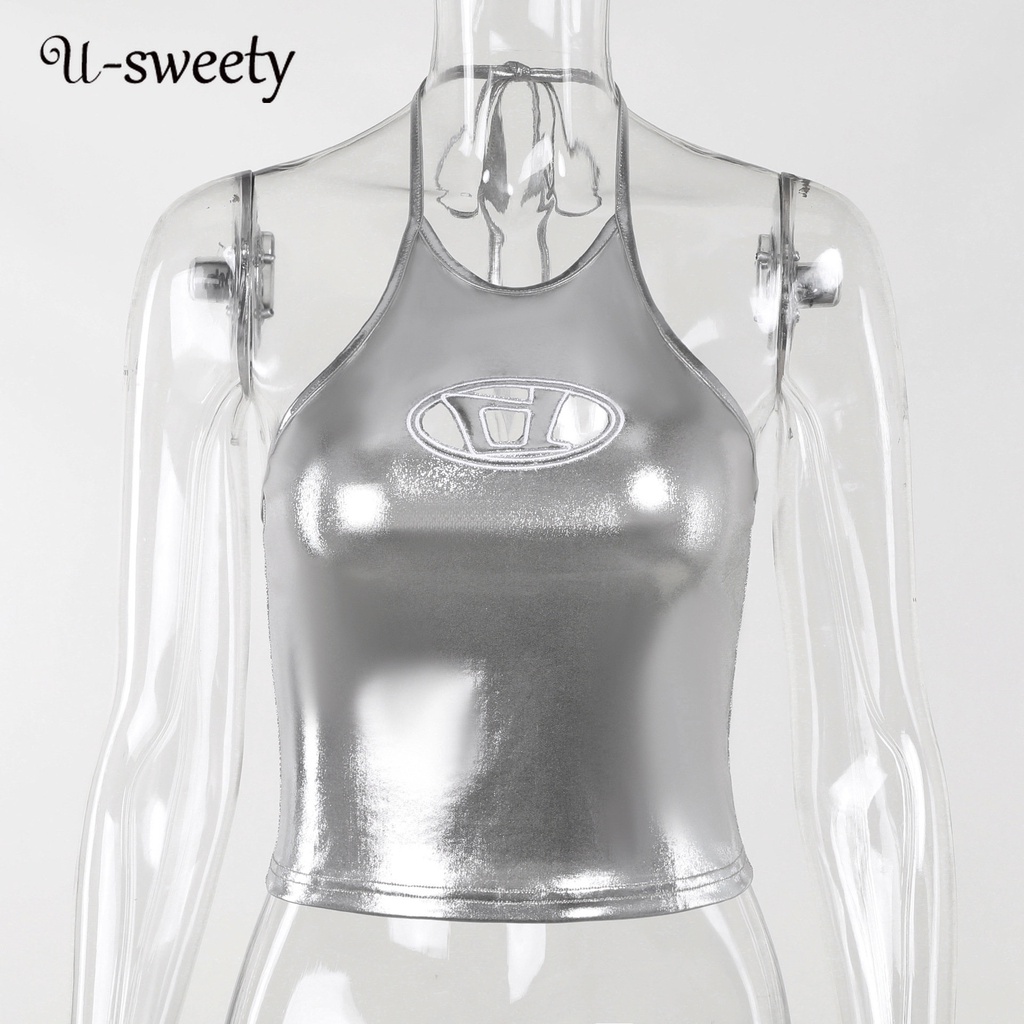 Áo Tank Top Sát Nách Cổ Tròn Màu Trơn Thời Trang 2023 Cho Nữ