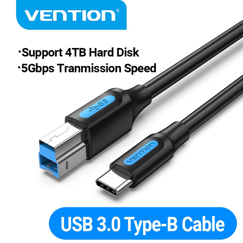 Cáp Vention USB C Sang USB B 2.0 Type C Cho MáY Scan / MáY In / MáY In