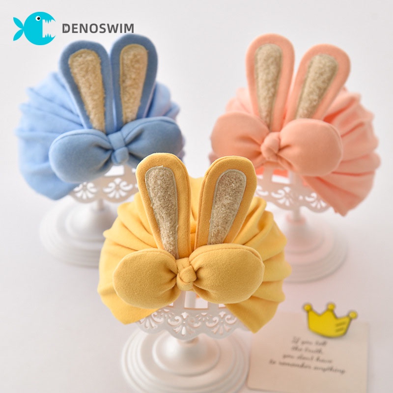 Băng Đô Tai Thỏ Chất Liệu Cotton Mềm Mại Cho Bé