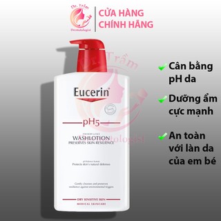 Sữa Tắm Dành Cho Da Nhạy Cảm Eucerin pH5 1000ml