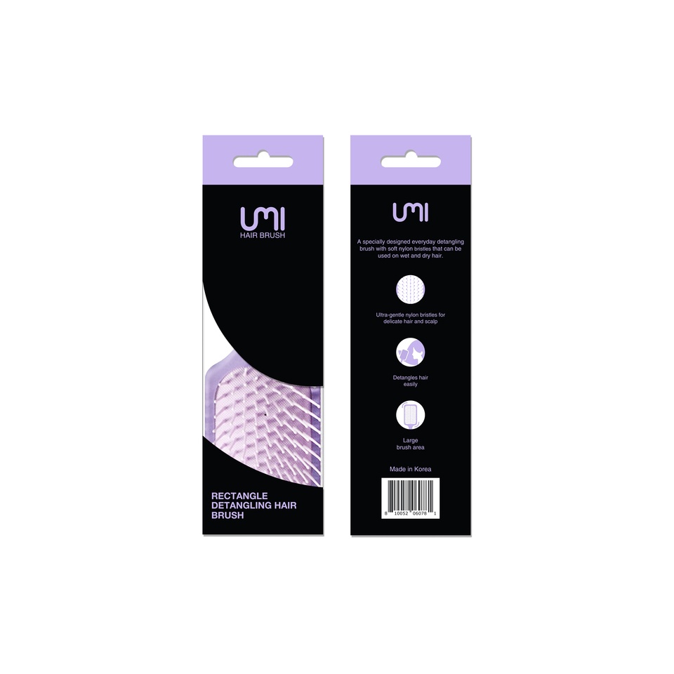 Lược Gỡ Rối Hình Vuông Umi Rectangle Detangling Hair Brush