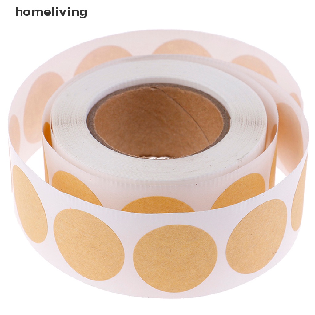 Bộ 500 Nhãn Dán Tròn Rỗng Dùng Trang Trí Đồ Thủ Công DIY