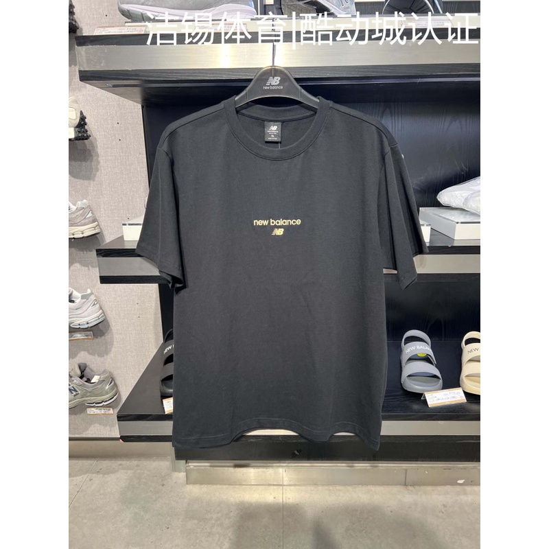 Áo Thun cotton Tay Ngắn Dáng Rộng In Chữ NEW BALANCE / NB Trẻ Trung Hợp Thời Trang