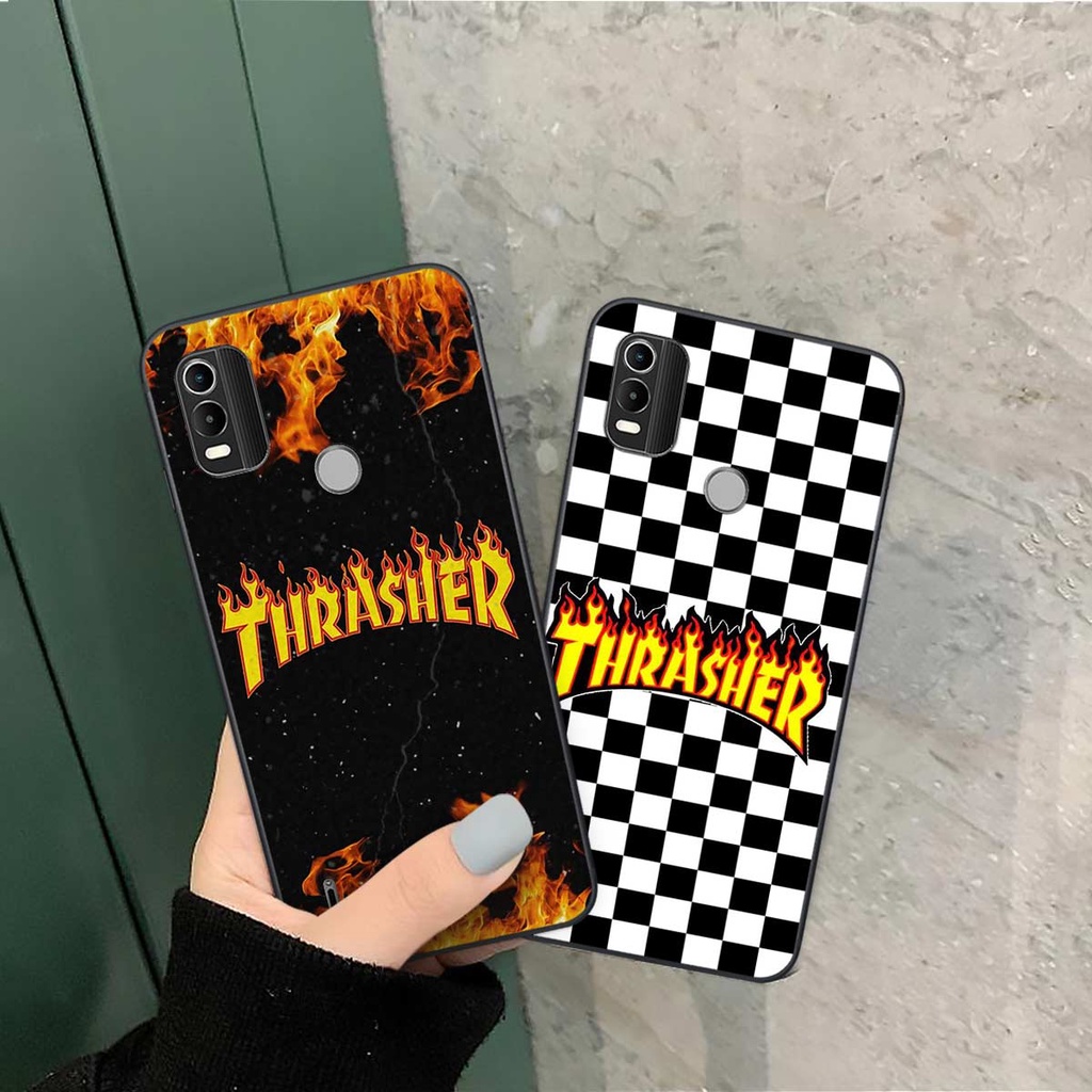 Ốp lưng Nokia C21 Plus hình caro, thời trang hàng hiệu cao cấp, vỏ ốp rẻ đẹp