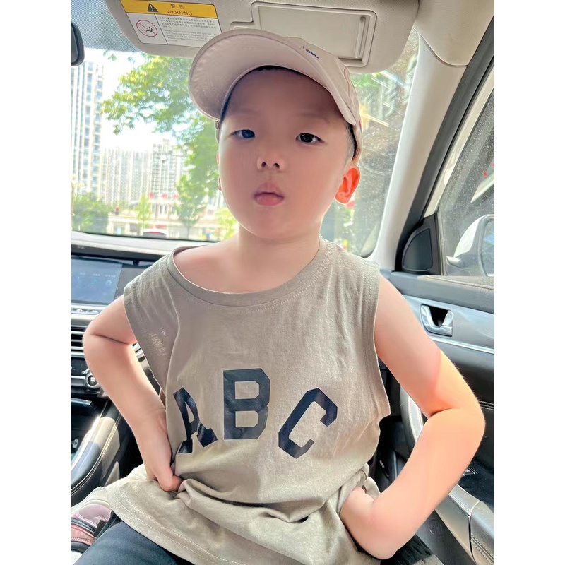 Áo Thun Sát nách cotton In Chữ Fom Rộng Hàng Quảng Châu