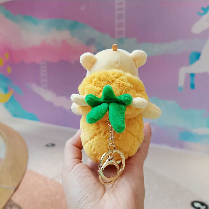 Móc Khóa Gấu Pooh Nhồi Bông Mềm Mại Dễ Thương