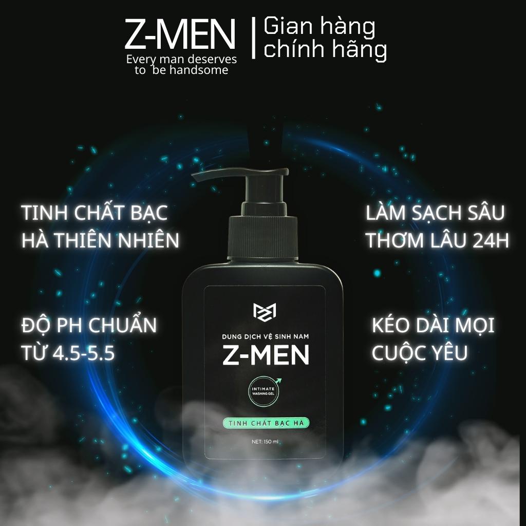 Dung dịch vệ sinh nam giới Z-MEN hương bạc hà nam tính cuốn hút khử mùi 150 ML