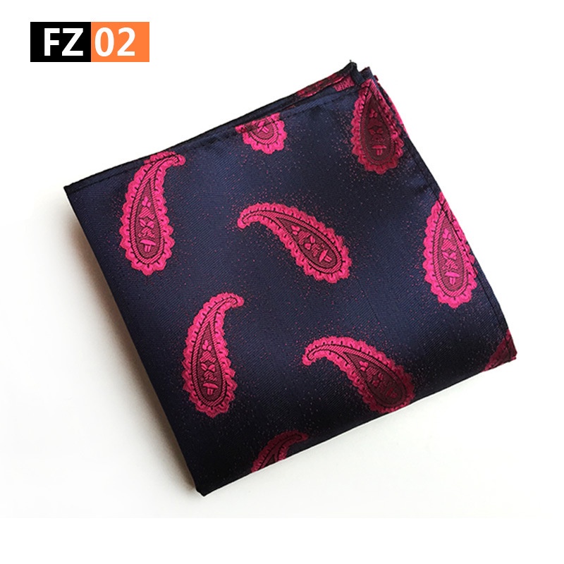 Khăn tay lụa EFAN hình vuông phong cách vintage thời trang cho nam cỡ 25cm