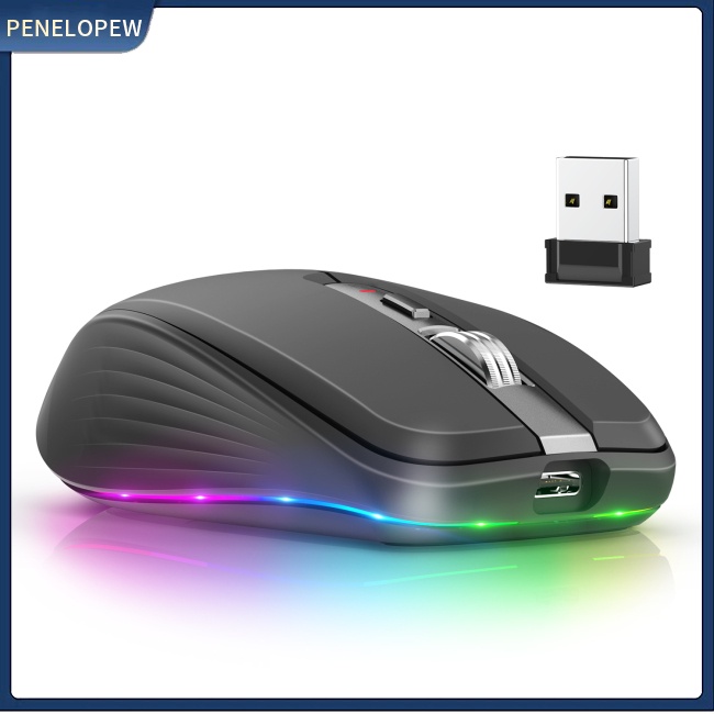 Chuột không dây 2.4g Bluetooth 5.1 Chế Độ Kép 2400dpi