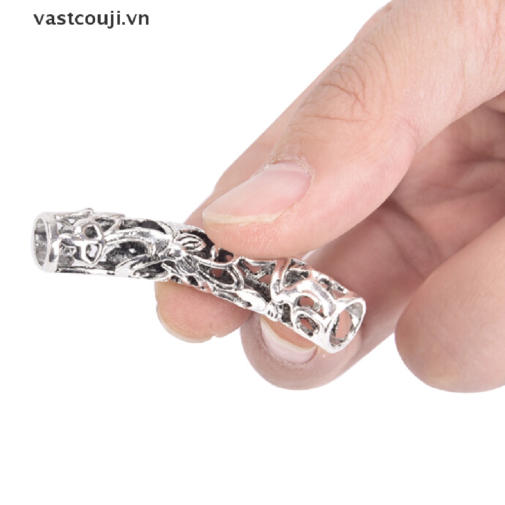 Chuỗi Hạt Bạc Đeo Râu Phong Cách Viking Độc Đáo