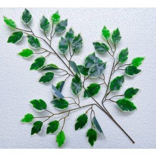 Cành lá si trắng, lá si xanh, cành lá xoài vàng, lá xoài xanh, lá giả trang trí, phụ kiện chụp hình