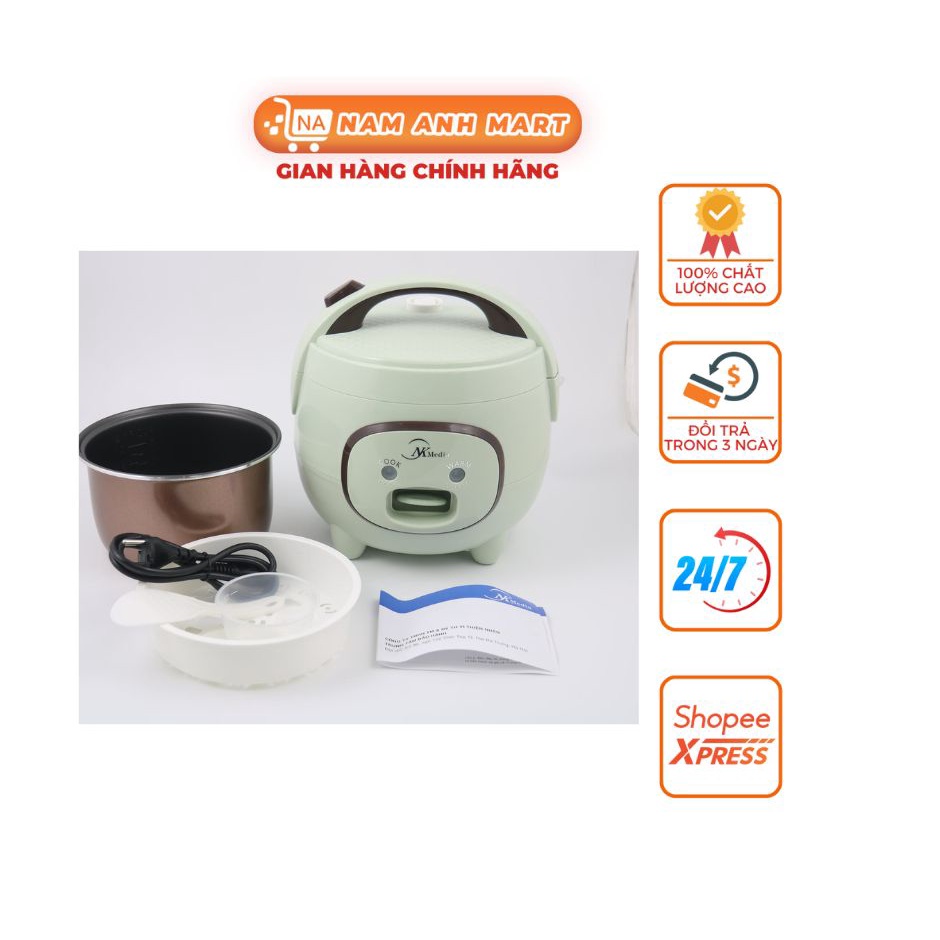 Nồi cơm điện Media 1.2L Dung tích 1.2 Lít nấu được 1.1Kg gạo GDD040001065
