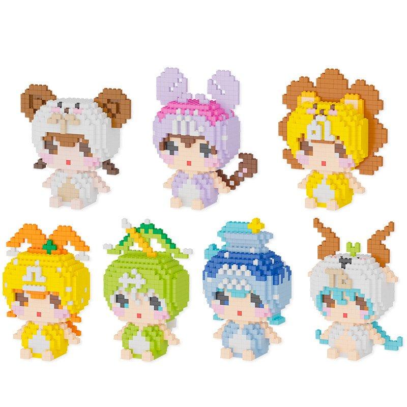 Mô Hình Lắp Ráp 12 Cung Hoàng Đạo, Mười hai Chòm Sao 3D Mini Cute Đồ Chơi Hoạt Hình, Xếp Hình Dễ Thương - MINGO