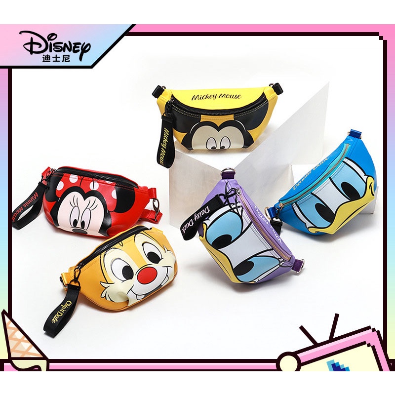 Disney Túi Đeo Chéo Ngực Cỡ Lớn Họa Tiết Chuột Mickey Thời Trang Xu Hướng Cho Nữ