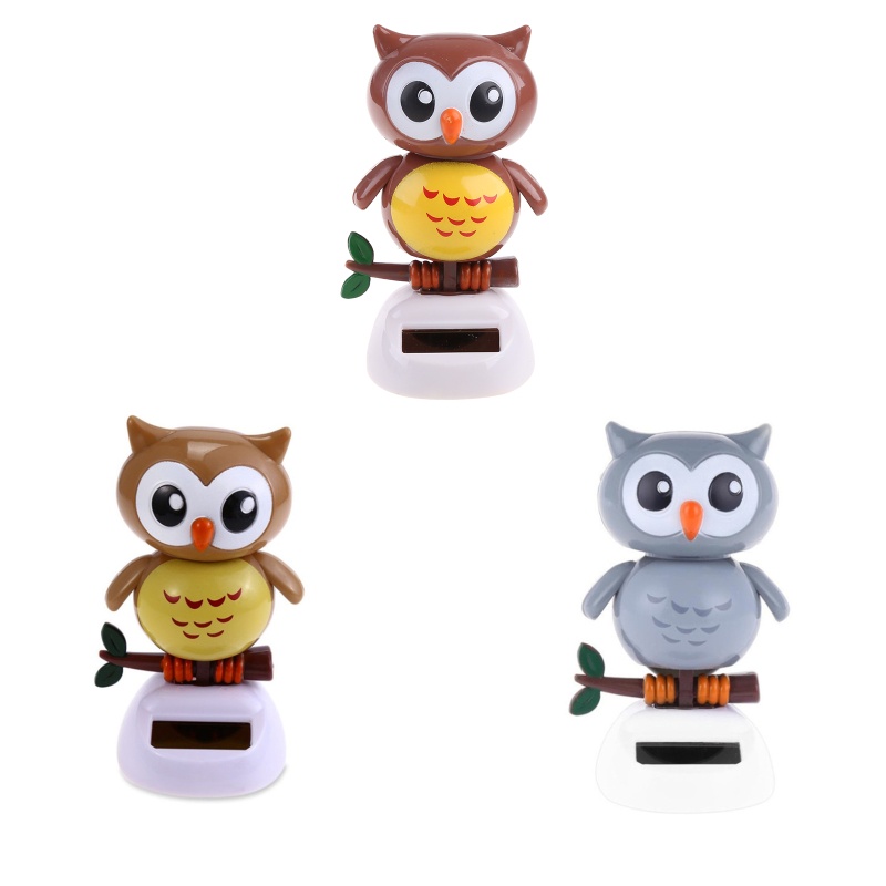 Mô Hình Chim Cú Hoạt Hình Bằng Năng Lượng Mặt Trời 5 &quot;Trang Trí Xe Hơi