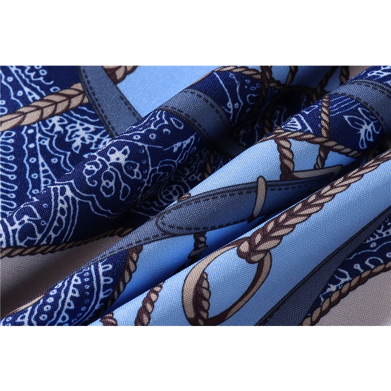 Áo Sơ Mi Tay Ngắn Cổ Bẻ In Biểu Tượng Bandana Thời Trang Hawaii Cho Nam