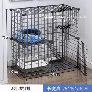 Chuồng quây chó mèo-lồng cho thú cưng lắp ghép đa năng lồng tĩnh điện ko gỉ