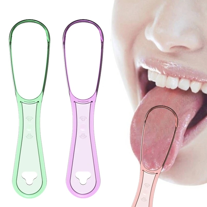 Đơn Giản Dụng Cụ Cạo Lưỡi Bằng PP Cấp Thực Phẩm Tái Sử Dụng Được Làm Sạch Lưỡi Cho