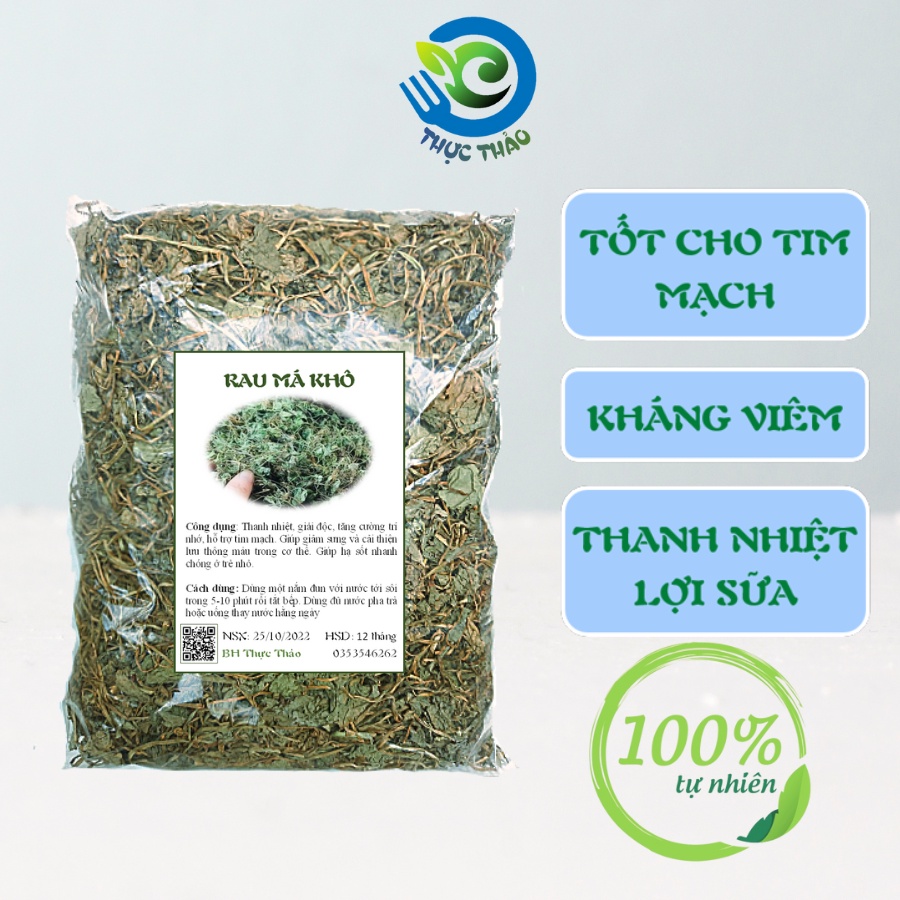 Rau má khô lợi sữa, thanh nhiệt, bổ phổi