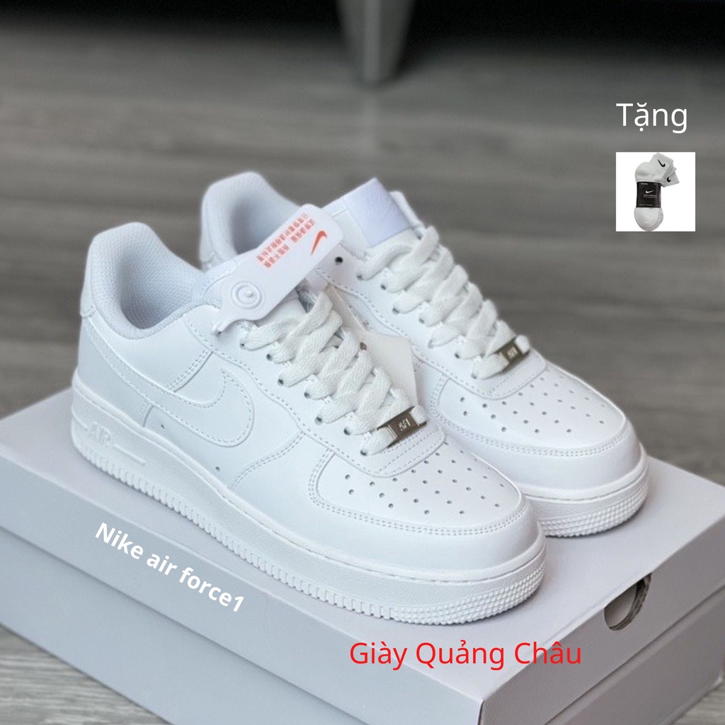 Giày Air Force 1 Full Trắng, Giày AF1 Hàng Cao Cấp Đủ Size Nam Nữ Full Box + Bill/Giày_Quảng Châu