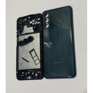.Vỏ thay thế điện thoại sam sung A04S có luôn khay sim và kính camera sau