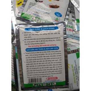 Bột phấn diệt kiến, gián Vipesco (Gói 50g) hiệu quả không ngờ