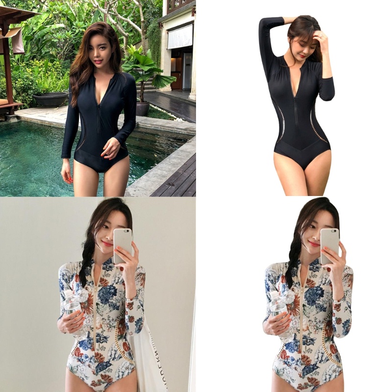 Bộ Đồ Bơi Một Mảnh Họa Tiết Hoa Thời Trang Gợi Cảm Cho Nữ