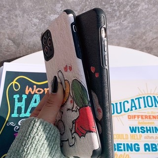Ốp Lưng Da IMD Couple Rabbit