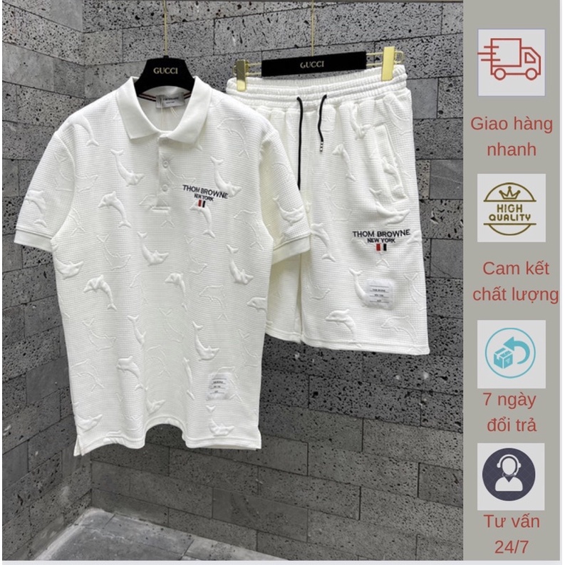 Bộ cộc đùi cổ POLO dập vân nổi bản SUPPER hàng QC cao cấp ( chuẩn hình ảnh 100%)