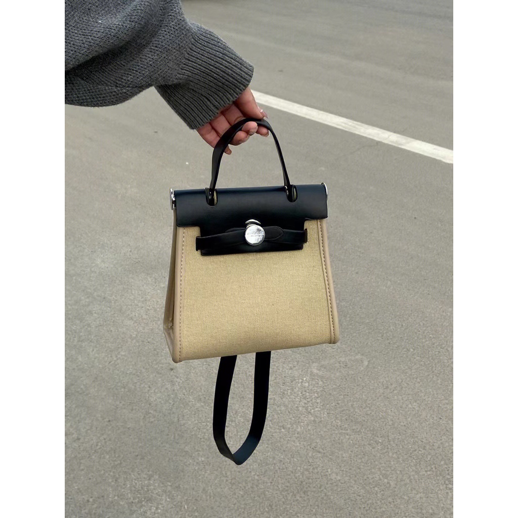 Túi Đeo Chéo Kylie Chất Liệu Canvas Phối Màu Thời Trang 2022 Cho Nữ