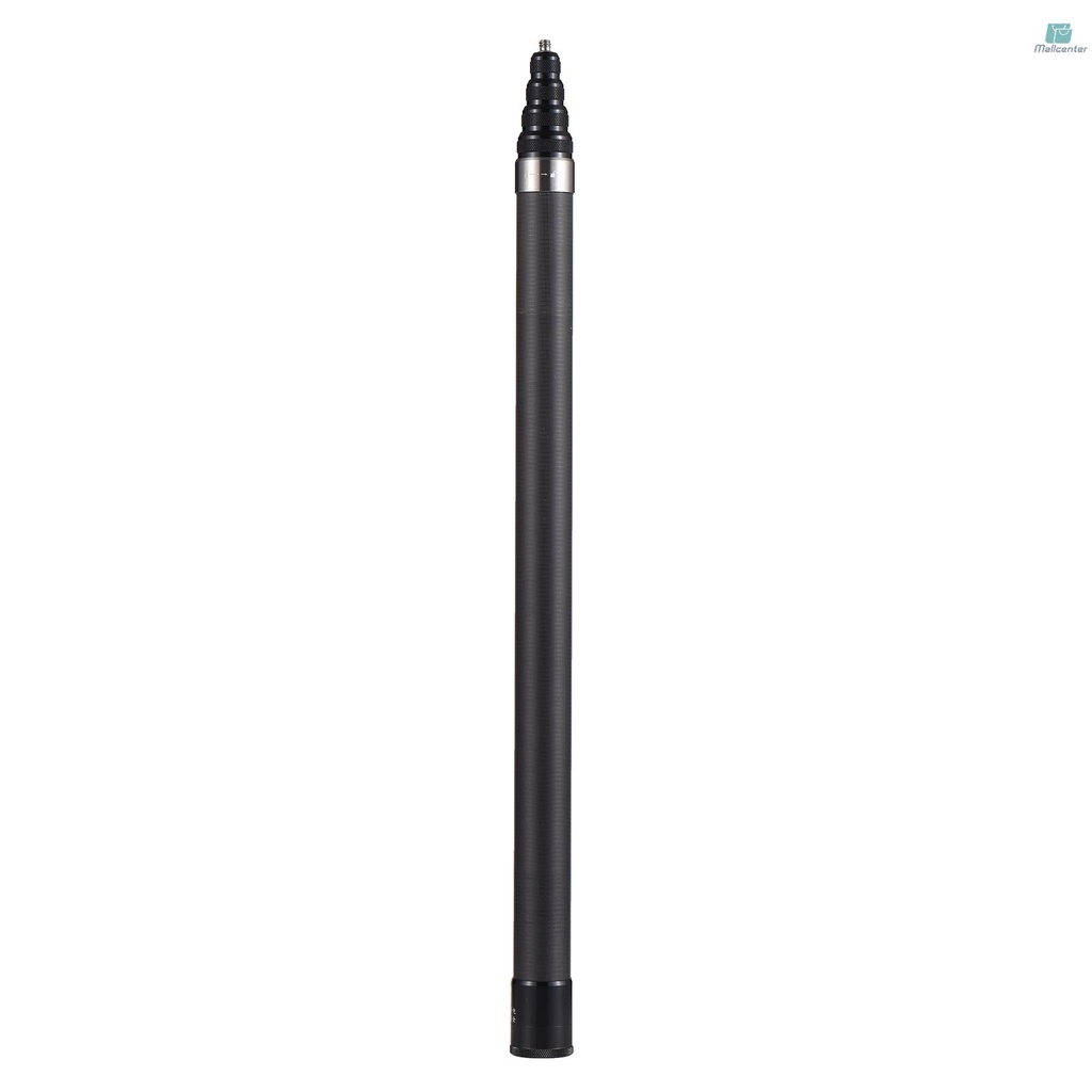 Gậy chụp ảnh tự sướng di động Giá đỡ bằng sợi Carbon Giá đỡ máy ảnh 1/4 Inch Giá đỡ vít 45,5cm-300cm / 17,9in-118in Chiều dài có thể điều chỉnh tương thích với Insta360 X2 / X3