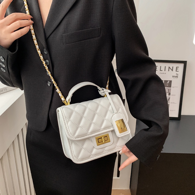 Ielgy Túi Đeo Vai Màu Trắng Thiết Kế Độc Đáo Thời Trang niche Cho Nữ