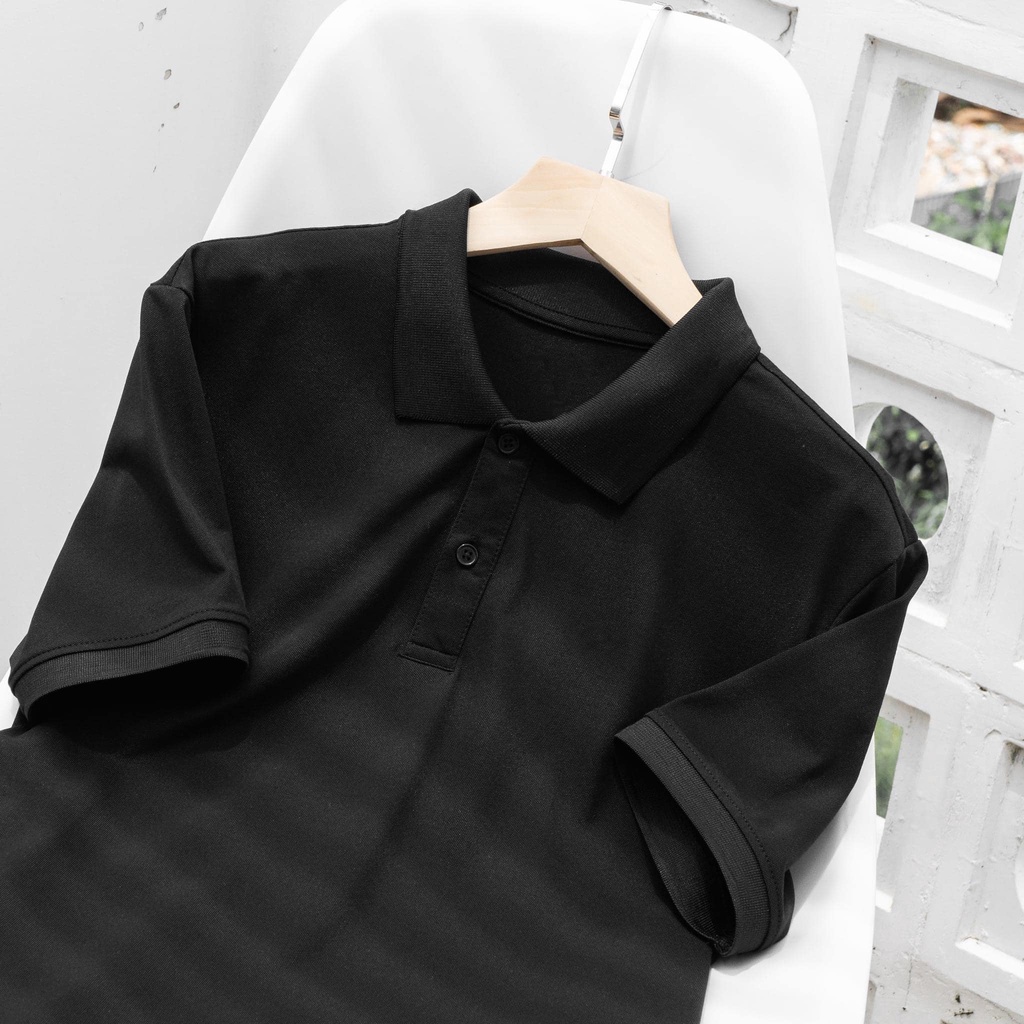 : áo thun trơn cổ bẻ nam nữ , Polo trơn