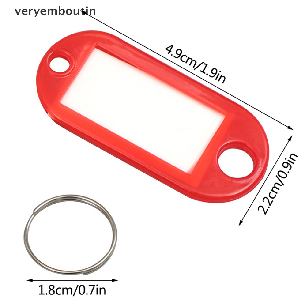 Set 50 Móc Khóa Đánh Dấu Ghi Tên Thông Minh Tiện Dụng