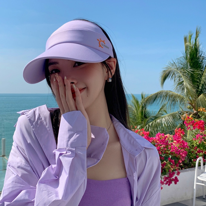 Mũ Lưỡi Trai Hở Chóp Chống Nắng Tiện Dụng Thời Trang Cho Nữ