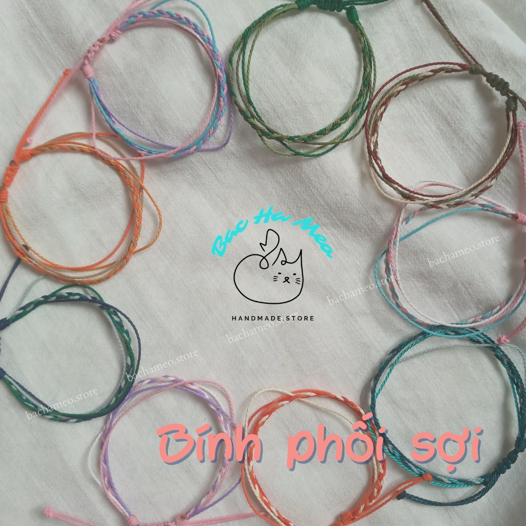 Vòng bính phối dây - Vòng tay/vòng chân waterproof - Bac Ha Meo Store