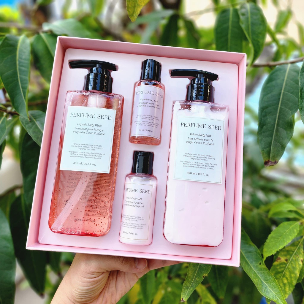 Bộ đôi sữa tắm & dưỡng thể hương nước hoa The Face Shop Perfume Seed
