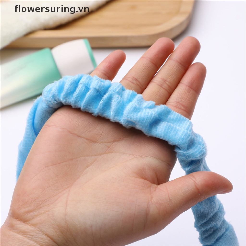 Băng Đô Turban Mềm Mại Co Giãn Trang Điểm / Rửa Mặt Hình Nơ In Họa Tiết Chữ Cho Bé Gái