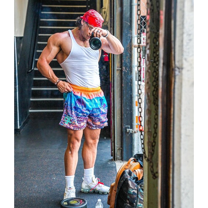 Inaka Power Quần Short Thể Thao Bóng Rổ Dài Đến Đầu Gối Nhanh Khô Phong Cách Đường Phố Mỹ