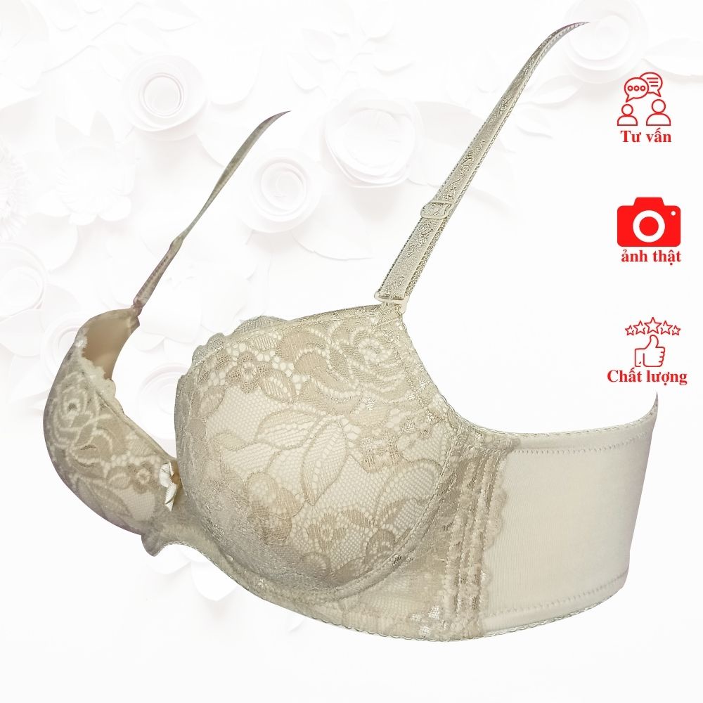 Áo NGực "Siêu Nâng tạo khe Đệm Ngực Dày 5cm" GERSEMI , Cài Sau 3 Móc, Bản Lưng Lớn 9cm ms:A047