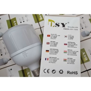 Bóng đèn Led Bulb 20W, bầu trơn, tản nhiệt nhôm, đủ công suất, chống nước, tiết kiệm điện, đui E27, mẫu mã đẹp
