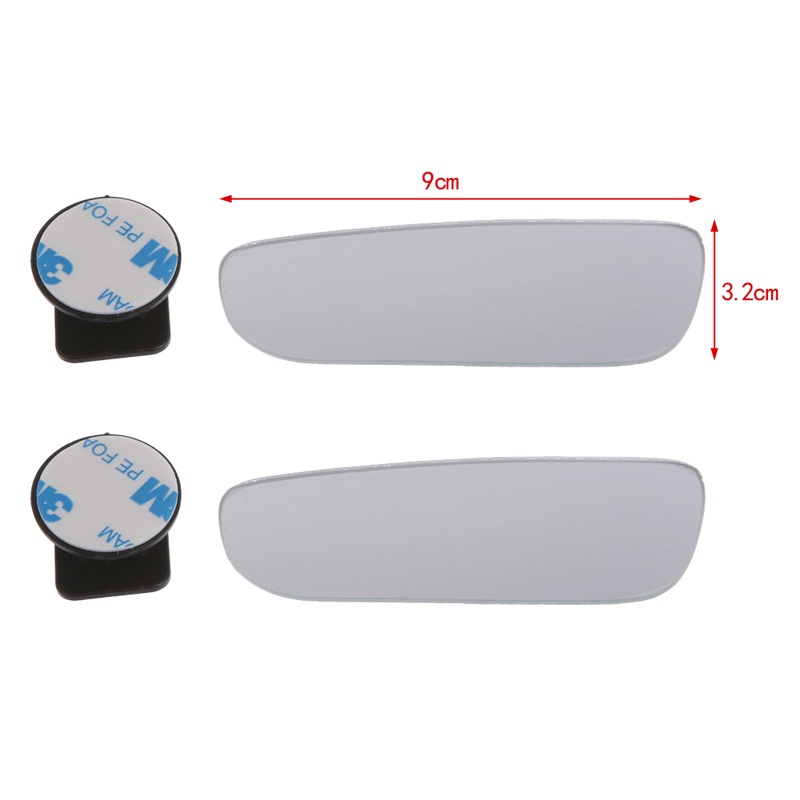 Set 2 Gương Chiếu Hậu Xe Hơi Bằng PVC Có Giác Hút Xoay 360 Độ ° Gương Chiếu Hậu Xoay Được Cho Xe Hơi