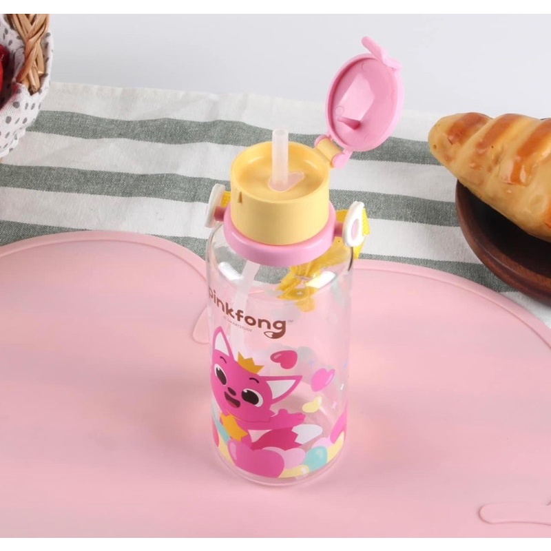 Bình nước Baby Shark Pinkfong cho bé 350ml Hàn Quốc