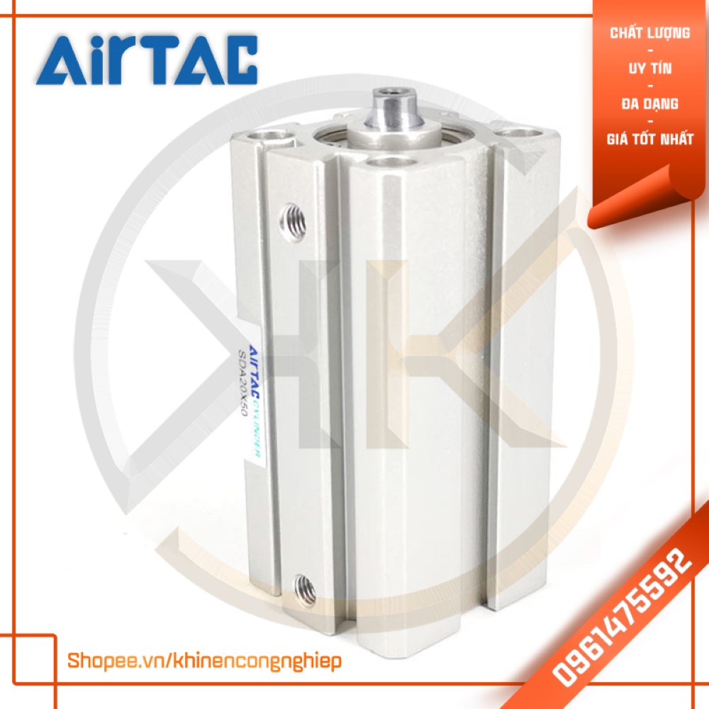 Xi Lanh Khí Nén Compact AirTac SDA20 x 15/20/25/30/35/40/45/50/60
