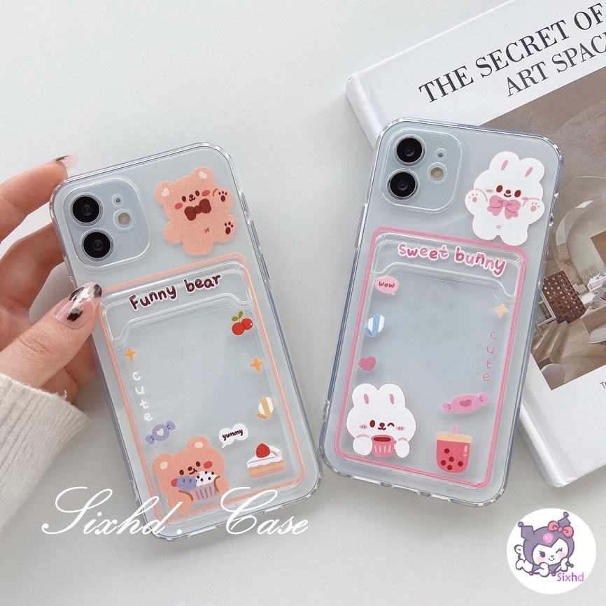 Compatible With Samsung  A14 A54 A53 A04 A04s A03s A12 A13 A23 A33 A22 A03 A50 A50s A30s A34 A32 A51 A52 A71 A21s A31 A30 A20 M12 M22 S23 Ultra Plus Ultra Plussixhd Ốp điện thoại chống sốc hình thỏ thích hợp cho